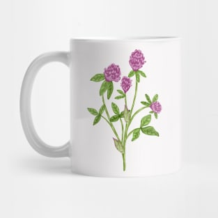 Red Clover Flower Botanical Mug